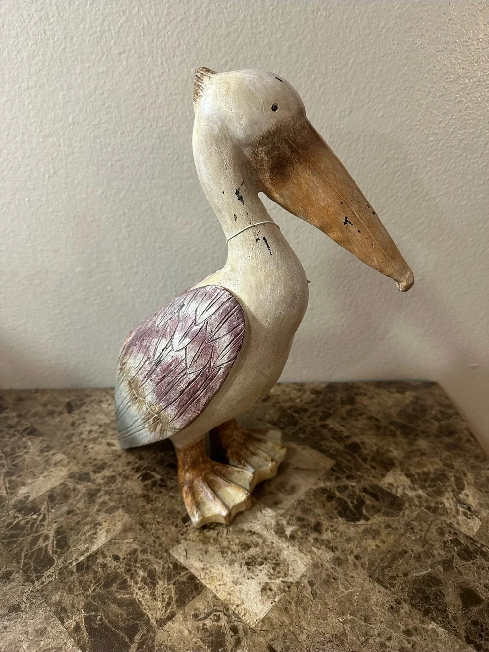 Hobby Lobby Wooden Carved Pelican Decor NEW